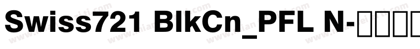 Swiss721 BlkCn_PFL N字体转换